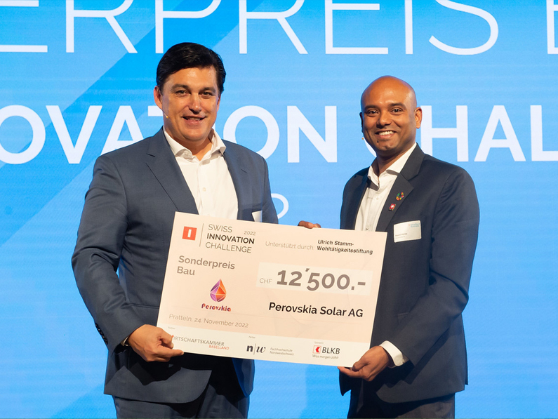 Swiss Innovation Challenge: 2e place pour le spin-off de l’Empa « Perovskia Solar »