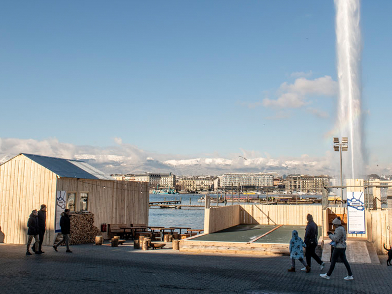 Genève: la Banquise, une nouvelle animation hivernale au pied du Jet d’eau
